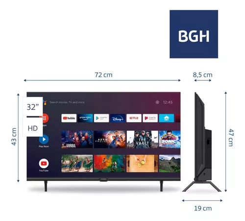 TV SMART 32" MARCA BGH MODELO B3223K5A