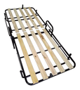 CAMA CATRE DE CAÑO PLEGABLE CON COLCHON DE 1 PLAZA.