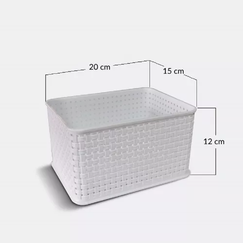 CESTO PLASTICO SIMIL RATAN
