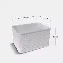 CESTO PLASTICO SIMIL RATAN