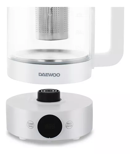 PAVA ELECTRICA DIGITAL DE VIDRIO DAEWOO INFUSSIA 