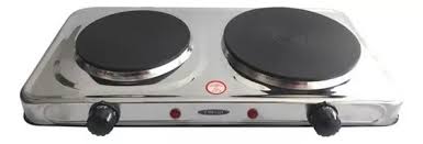 ANAFE ELECTRICO EMBASSY DE 2 HORNALLAS ACERO INOXIDABLE