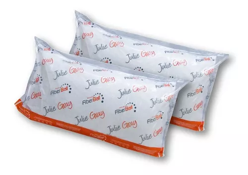 ALMOHADA FIBERBALL JULIE GRAY FIBRA SILICONADA 