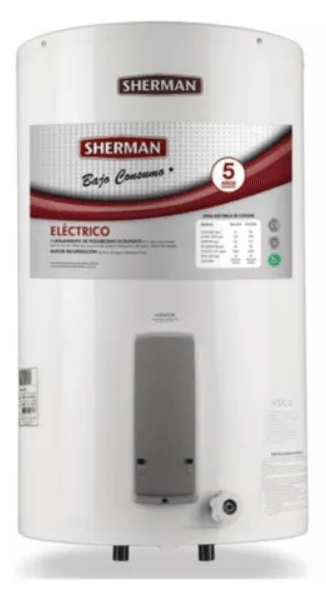 TERMOTANQUE SHERMAN 55LTS ELECTRICO CARGA INFERIOR