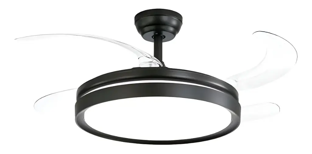 VENTILADOR DE TECHO RETRACTIL CON LUZ LED WINCO W1343