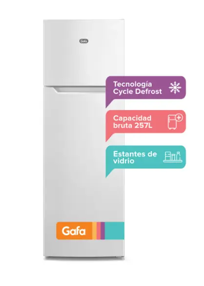 HELADERA CICLICA GAFA 257L HGF252B