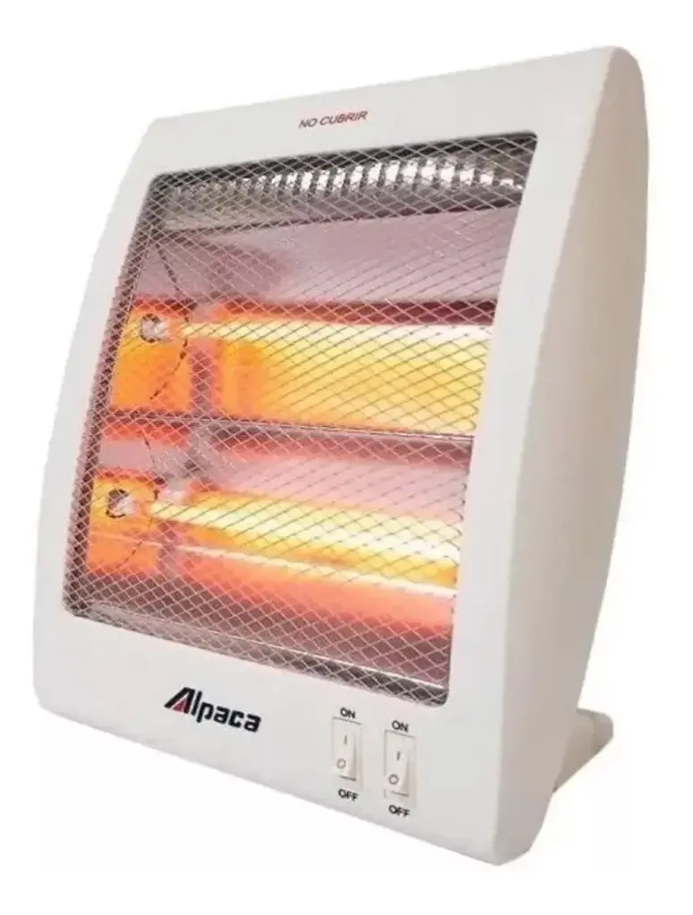 ESTUFA DE CUARZO ALPACA DE 2 VELAS RH-03