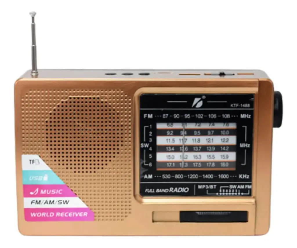 RADIO CON PANEL SOLAR KBROAD KTF-1488 