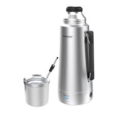 TERMO ELECTRICO MARCA PEABODY ET1001N E- TERMO 1LT+ MATE Y BOMBILLA PLATEADO