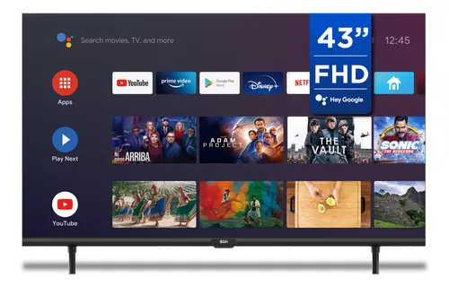 TV LED MARCA BGH ANDROID FULL HD 43"MODELO -B4322FS5A 