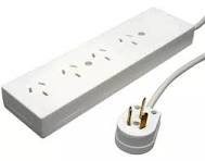 ZAPATILLA ELECTRICA MULTINORMA 4 TOMAS CON PROLONGADOR 3MTS