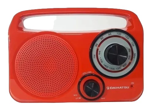 RADIO DUAL AM-FM DAIHATSU D-RP400 COLOR ROJO