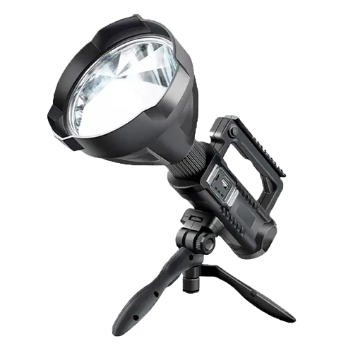 LINTERNA RECARGABLE CON TRIPODE Y MANIJA