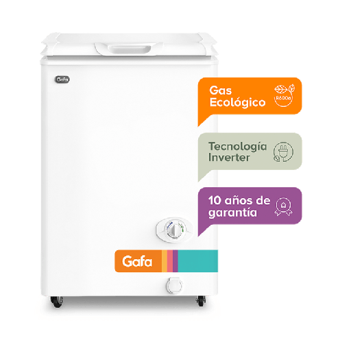 FREEZER HORIZONTAL GAFA 117L MOTOR INVERTER