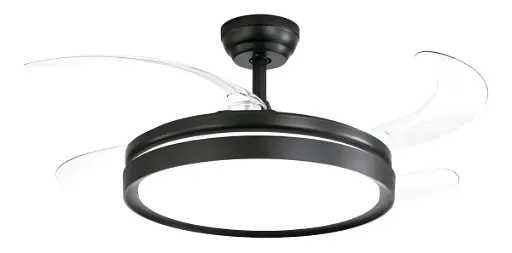 VENTILADOR DE TECHO RETRACTIL CON LUZ LED WINCO W1343