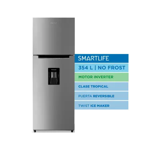HELADERA SMARTLIFE 354LTS CON DISPENSER SL-RNF370SDINV