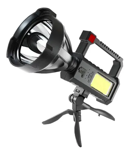 LINTERNA LED REFLECTOR RECARGABLE CON TRIPODE TY8927