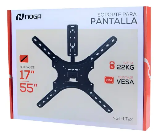 SOPORTE TV CON BRAZO NOGA DE 17" A 55" 